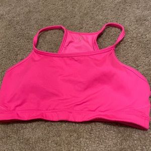Pink athleta sports bra